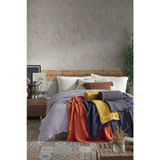 BOHORIA Tagesdecke Pure Tuscan Sun - Baumwoll Überwurf - Atmungsaktive Tagesdecke - Waschbar - Einzigartiges Design - 200x250cm