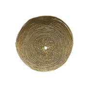 Spherical Gold Schale - Dekoelement für Raumdekoration mit Obst und Brötchen, 23cm Durchmesser, matt gold, feiner Draht, stilvolles Design, deutsche Marke